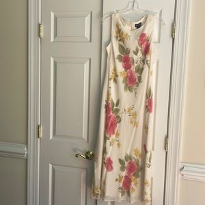 Ann Taylor Floral Maxi Dress - Pink and Yellow